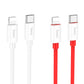 HOCO X87 PD60W is suitable for Apple PD20W Android Type-C silicone fast charging charging data cable