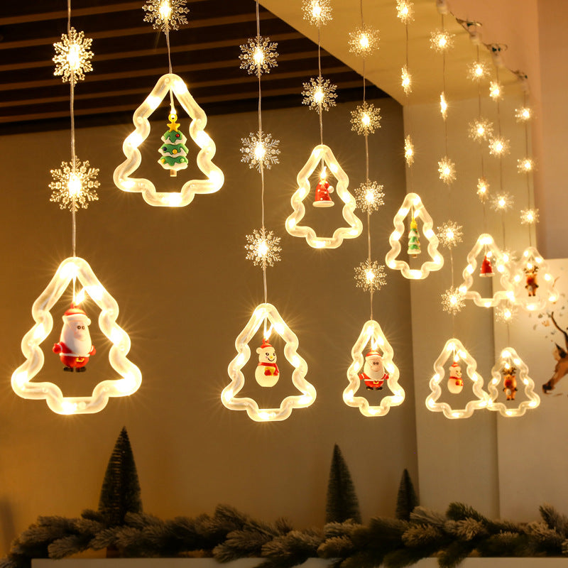 Christmas Decorative Lights Room Layout LED Ice Strip Lights Star Lights Snowflake Lights Spot Wholesale