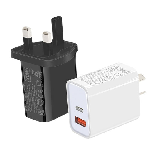 PD30w charger is suitable for Apple Huawei fast charging head tablet computer adapter power supply 5V3A dual port charging head