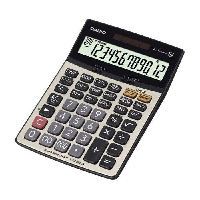 Casio Calculator DJ-220DPLUS Trade Store Calculator 12 Digit Function