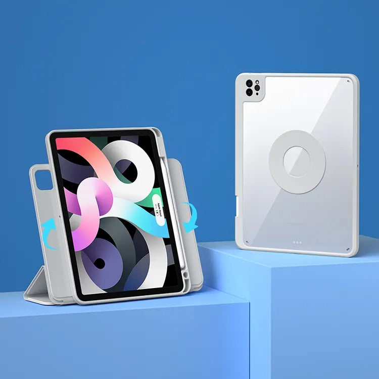 Suitable for iPad Pro11 protective case Air5 rotating pen slot 10.2 magnetic mini6 anti-bend iPad 10 protective case