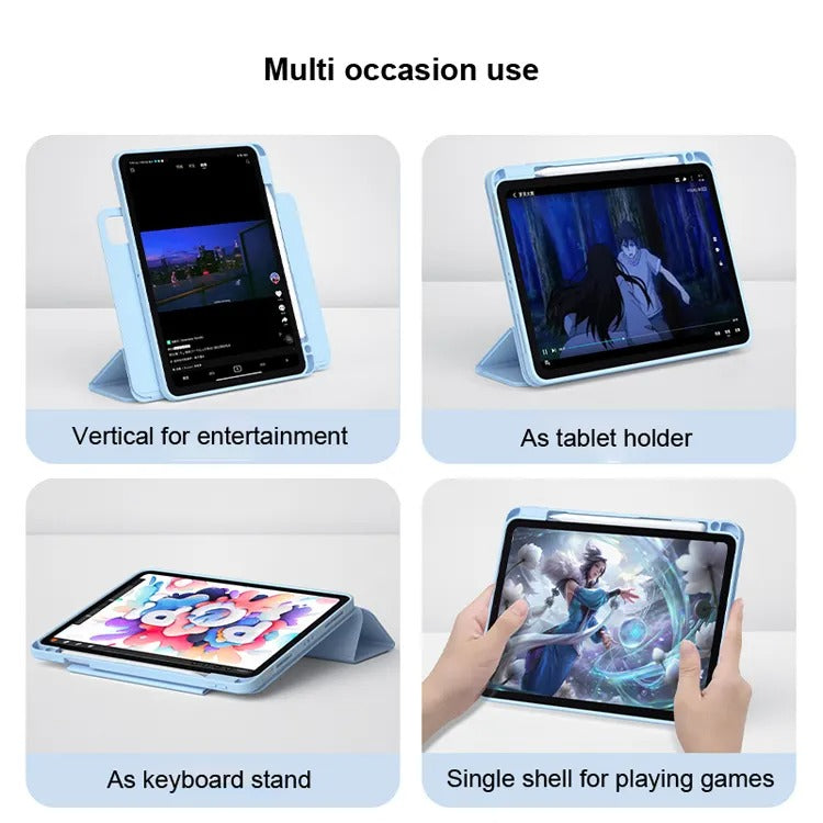 Suitable for iPad Pro11 protective case Air5 rotating pen slot 10.2 magnetic mini6 anti-bend iPad 10 protective case