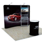 10ft Portable Fabric Trade Show Display Booth Banner Booth Exhibition Backdrop Trade Show Display with TV Stand