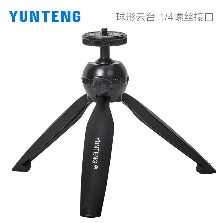 Yunteng 86 desktop mirrorless tripod mini ball head handheld photo camera photography universal mobile phone holder