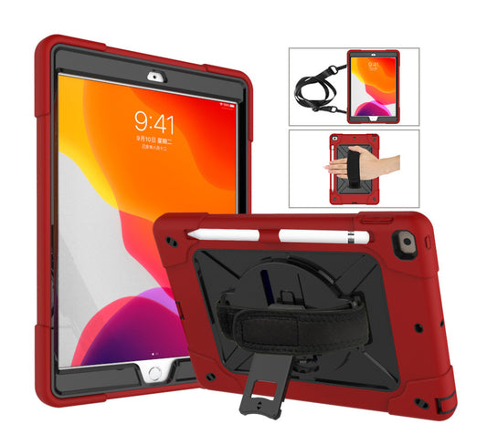 New 2020 iPad 10.9 Contrast Color Robot Protective Case Pro11 Hand Strap Style All-Inclusive Anti-drop Case