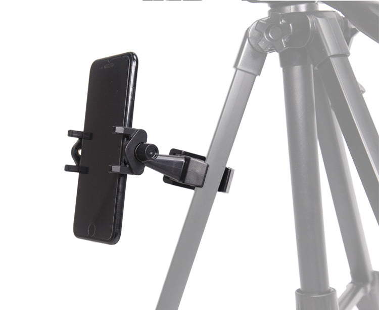 Yunteng 100 central axis mobile phone clip to increase the number of camera positions, horizontal and vertical fixed clip, tripod, extended live broadcast bracket