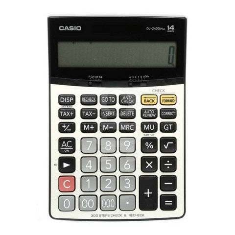 Casio Calculator DJ-240DPLUS Trade Store Calculator 14 Digit Function