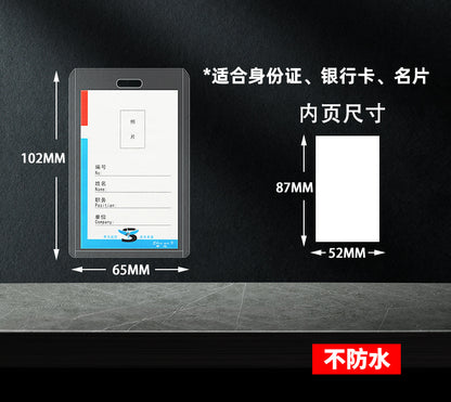 Document transparent card holder work badge work badge with clip