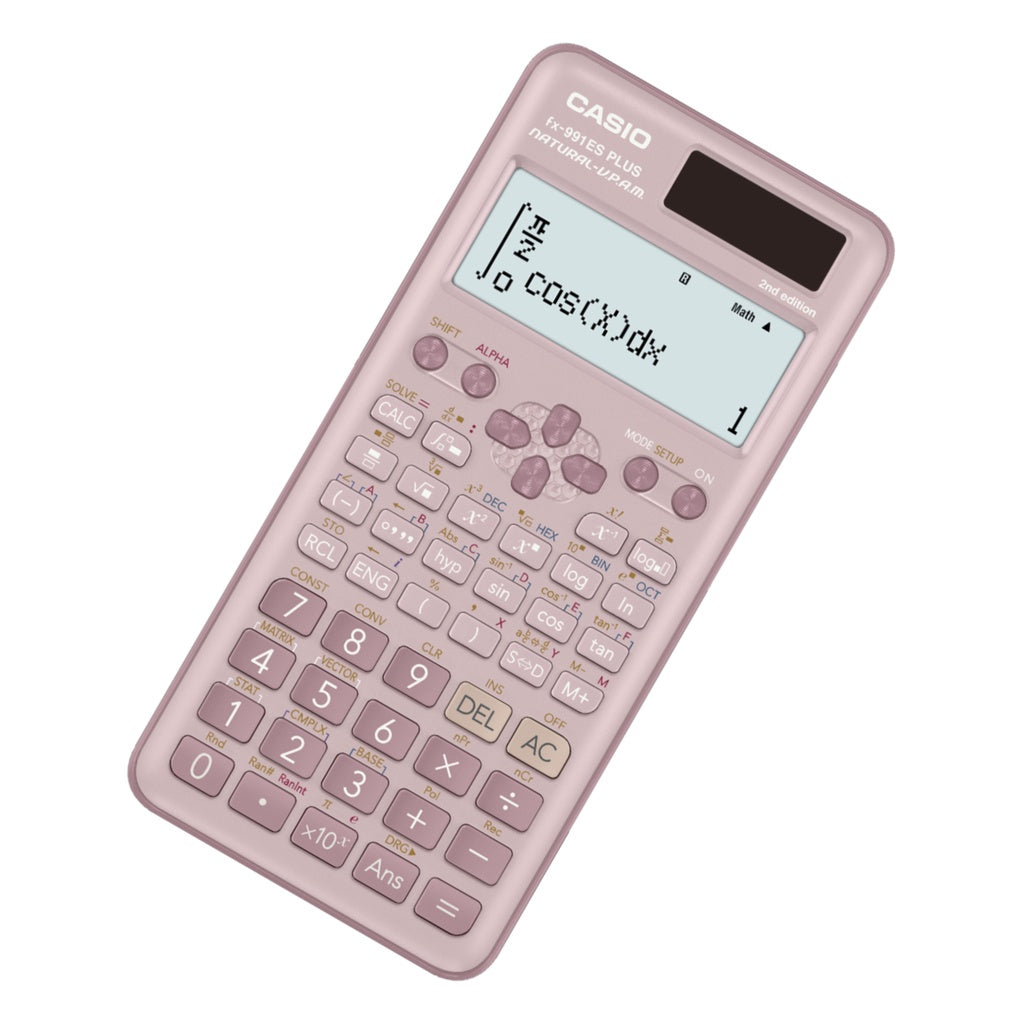 Casio FX-991ES Plus2 Pink School Calculator/Science Academy/Pacific 417 Function