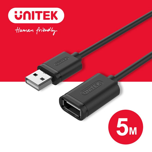 UNITEK USB2.0 data transfer extension cable-5M (Y-C418GBK)