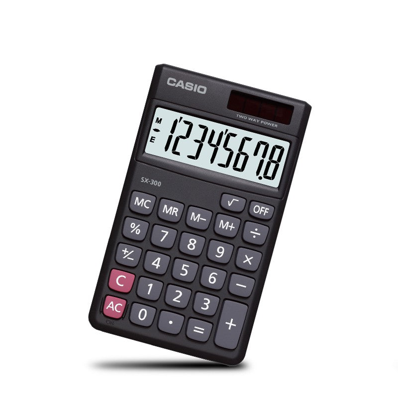 Casio SX-300 black pocket calculator