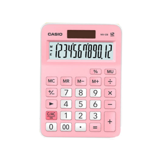 Casio MX-12B Pink Store Calculator/Standard 12-bit