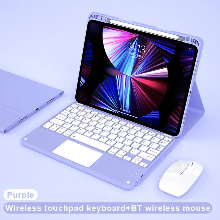 Suitable for 2022 iPad 10 skin-sensitive Bluetooth keyboard case Pro11/10.2 pen tray touch keyboard case 9.7