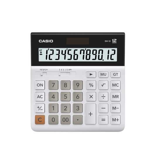 Casio calculator DH-12 white office calculator 12 digits