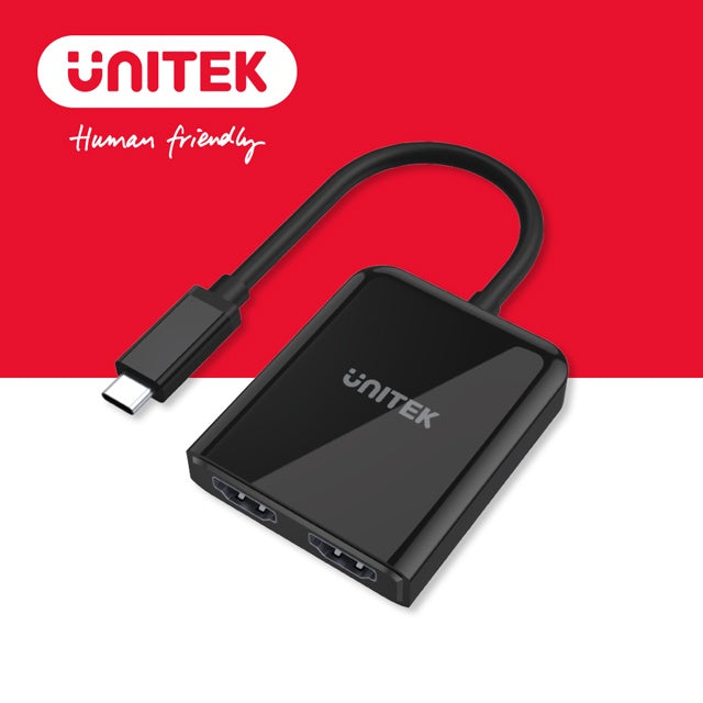UNITEK USB-C to雙HDMI 2.0版轉換器(Y-V1408A)