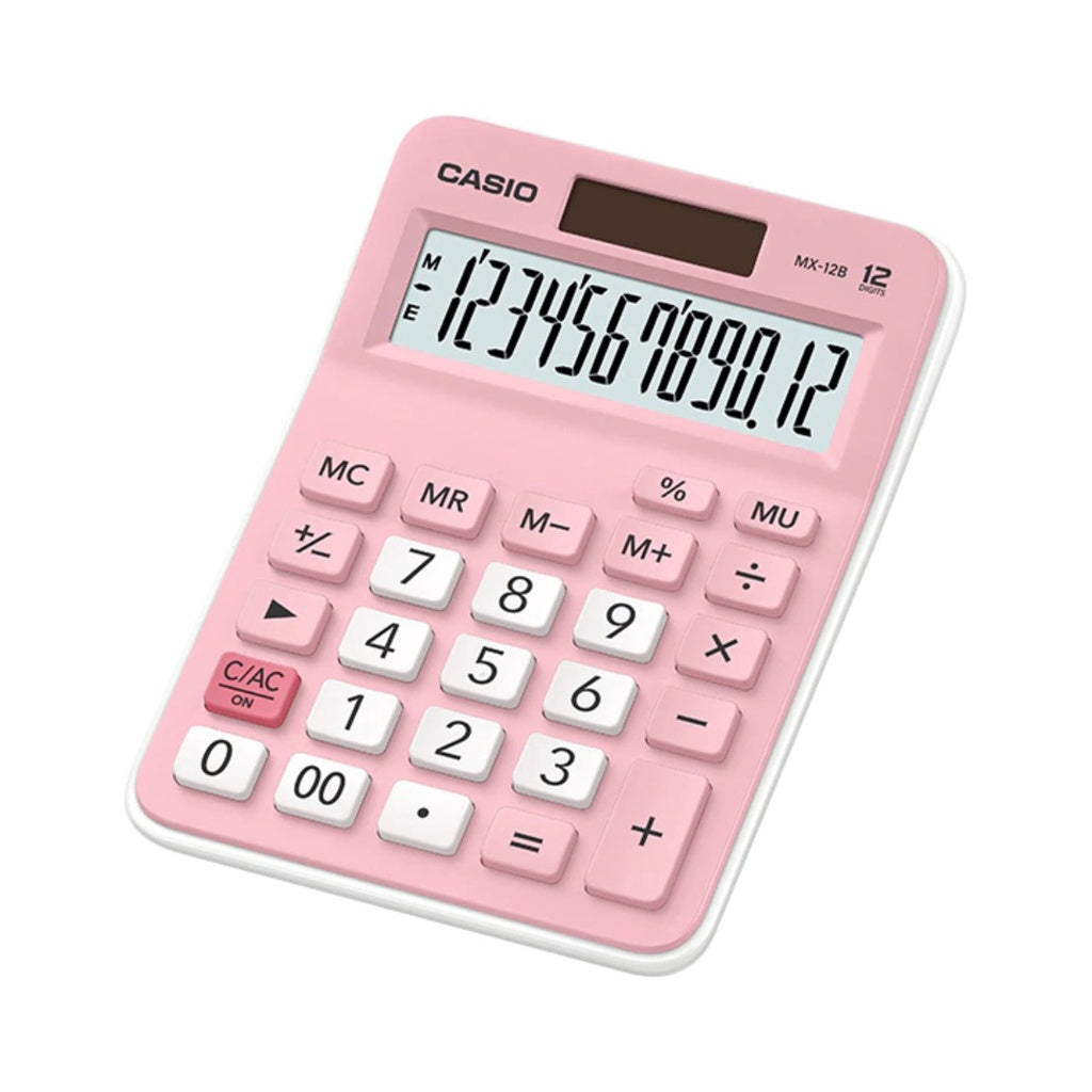 Casio MX-12B Pink Store Calculator/Standard 12-bit