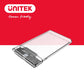 UNITEKType-C 2.5英吋 SATA6G HDD/SSD硬碟盒 (Y-S1103D)