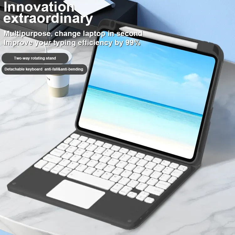 Suitable for iPad Air5/4 Bluetooth touch keyboard protective case Pro11 vertical screen with pen slot 10.2" protective case