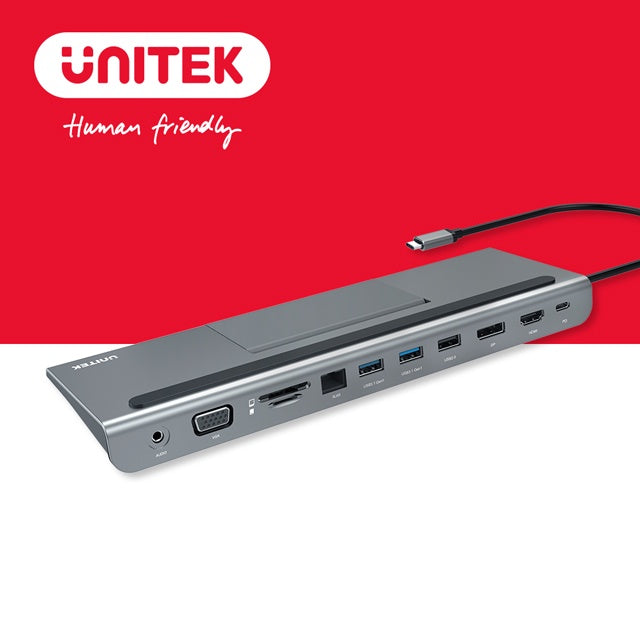 UNITEK USB3.1 Type-C 轉十一合一多功能擴展器(Y-D1022A)