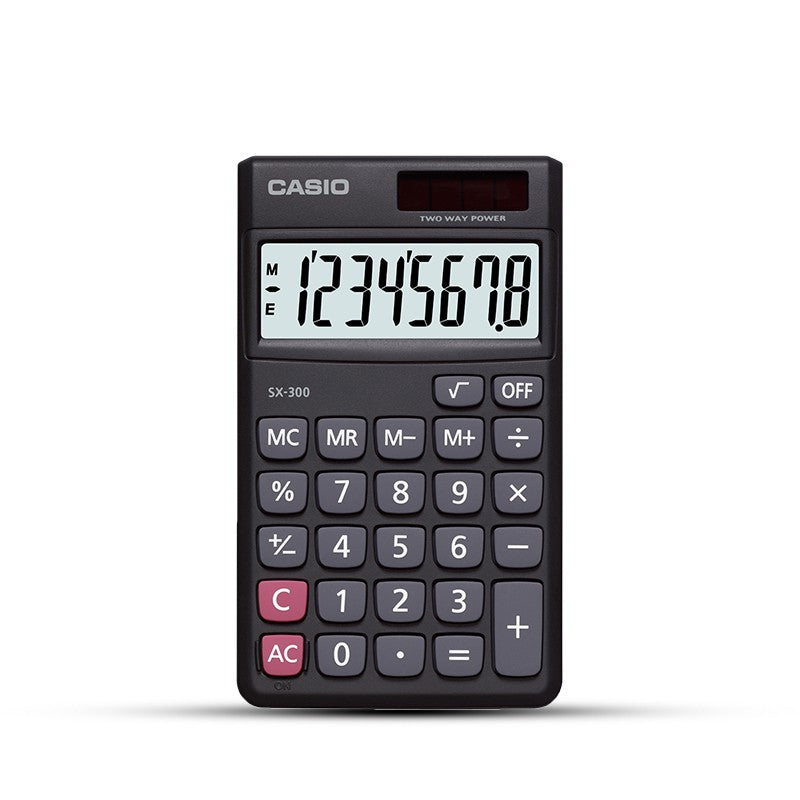 Casio SX-300 black pocket calculator