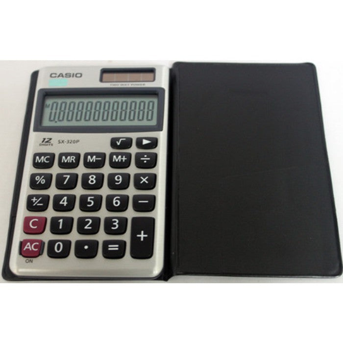 Casio SX-320P calculator 12-digit travel calculator