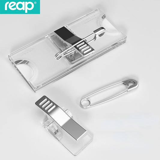 Reap transparent pin clip dual-purpose work card inner paper can be customized and replaced