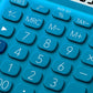 卡西歐 MS-20UC 藍色 12 位彩色系列辦公計算器