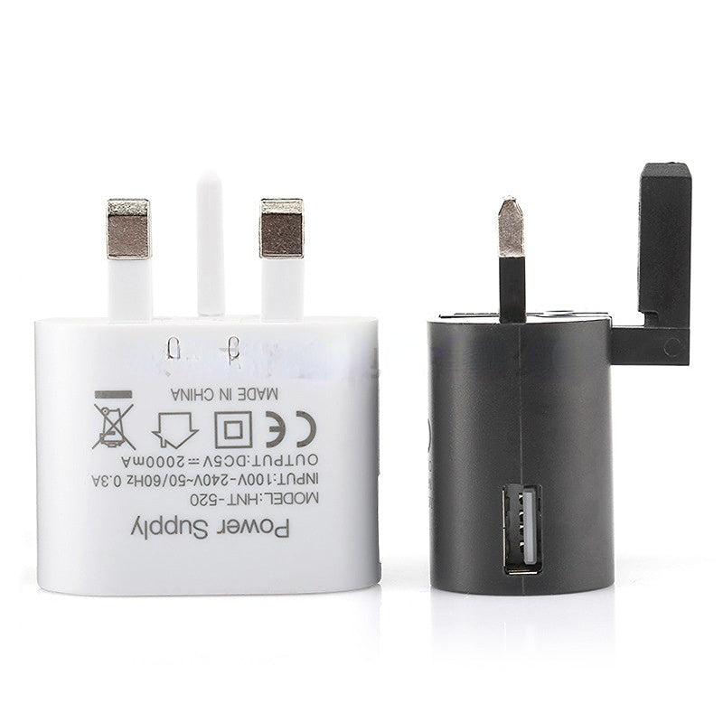 British standard 5V2A British standard three-pin adapter British standard USB charger 2A mobile phone charger with sufficient power