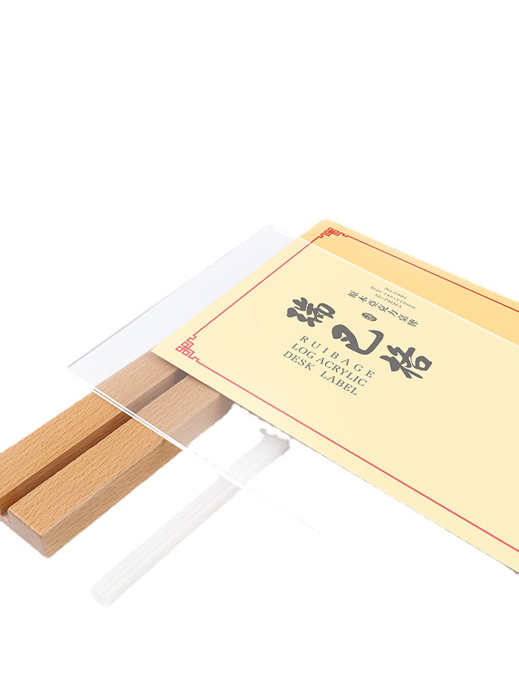 Reap double-sided transparent table card conference display card