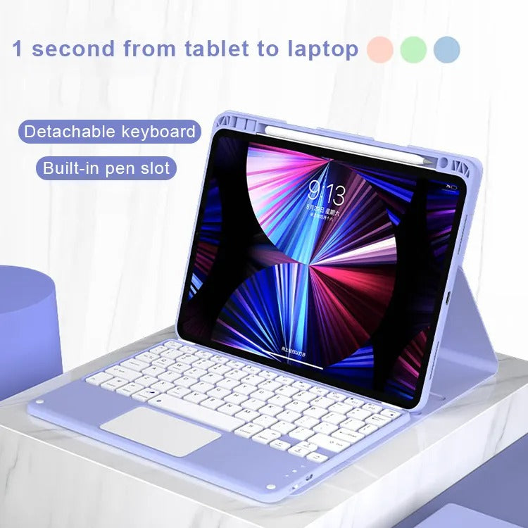 Suitable for 2022 iPad 10 skin-sensitive Bluetooth keyboard case Pro11/10.2 pen tray touch keyboard case 9.7