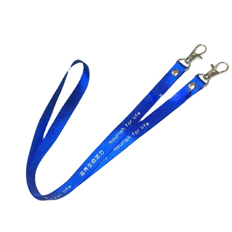 Customizable length 15mm double hook lanyard