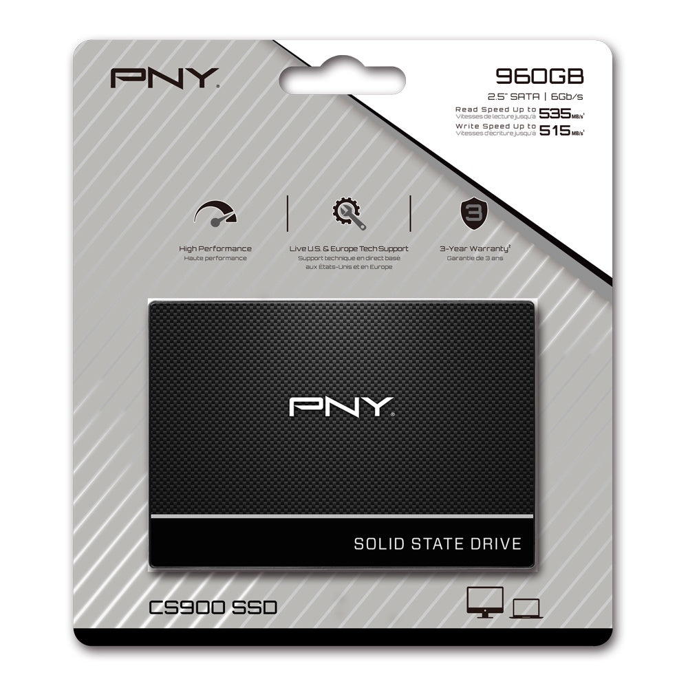 PNY CS900 500GB/ 1TB/2TB SATAIII 2.5-inch SSD solid state drive