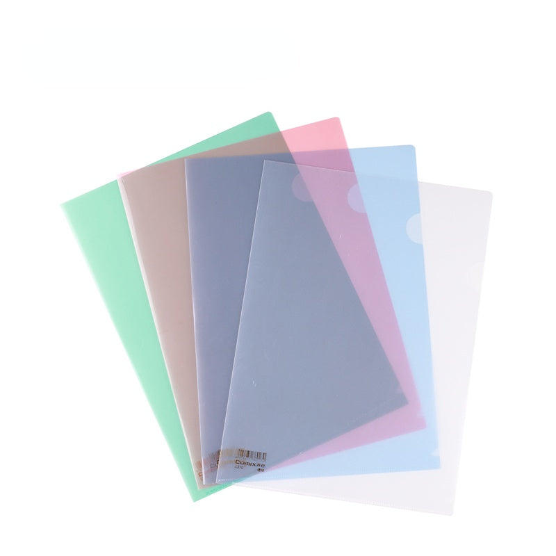 Comix A4 transparent single piece PP L-shaped folder E310/E310-1