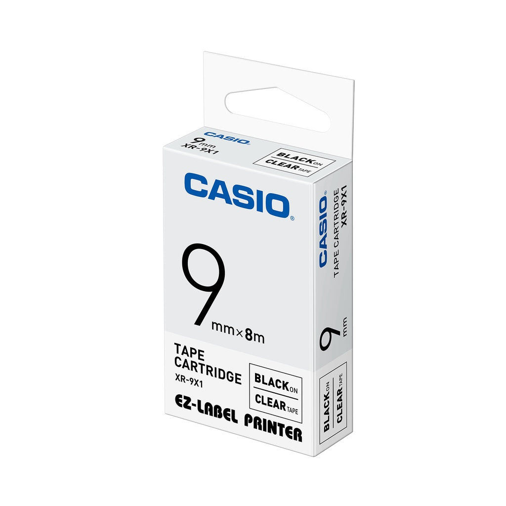 Casio CASIO / XR-9X1 / Transparent black label ribbon