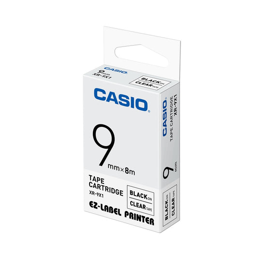 Casio CASIO / XR-9X1 / Transparent black label ribbon