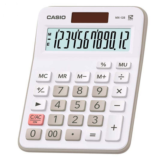 Casio MX-12B white 12-digit shop calculator