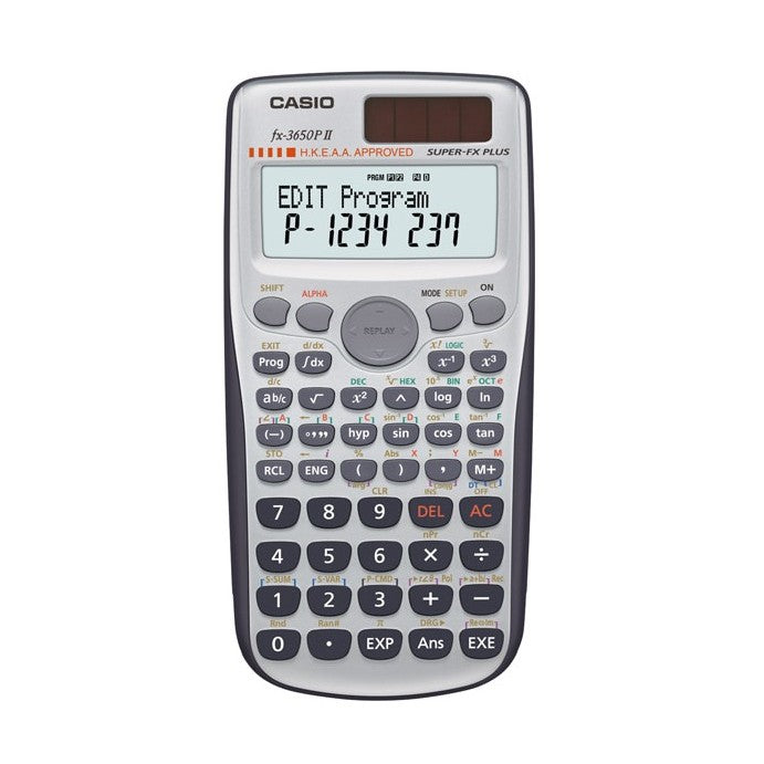 卡西歐 FX-3650PII 學校 / 大學編程計算器 308 功能