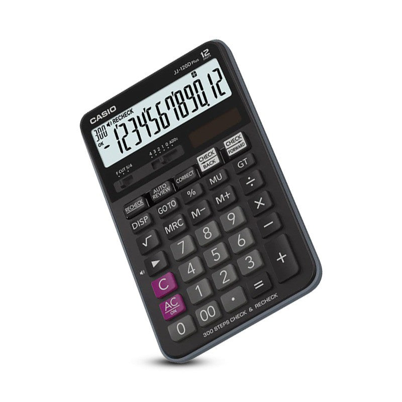 Casio JJ-120D Plus Trade Store Calculator 12 Digit Check Function