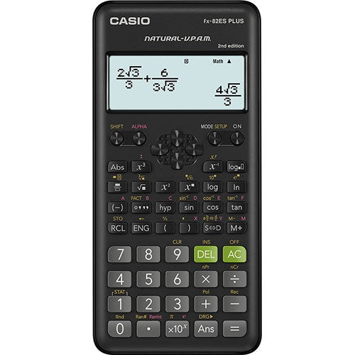 Casio Calculator FX-82ESPLUS BK 2nd Edition Science School/College Calculator 252esplus