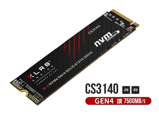 PNY XLR8 CS3140 4TB/8TB M2.2280 PCIe SSD solid state drive