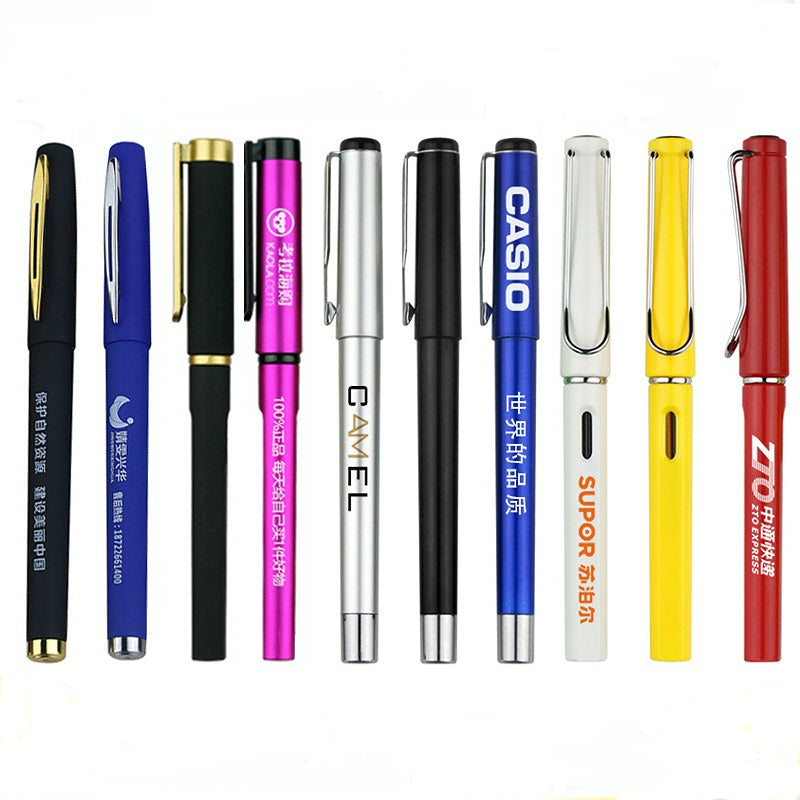 Promotional plastic gift advertising ink gel pen