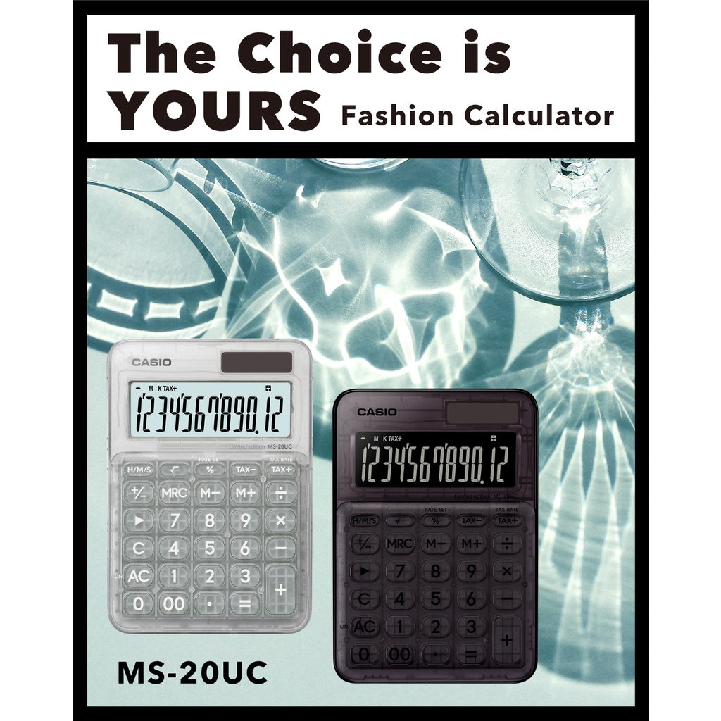 Casio Calculator MS 20 UC CLEAR