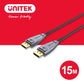 UNITEK DisplayPort 光纖1.4版 8K60Hz 4K144Hz傳輸線(15M)(Y-C1617GY)