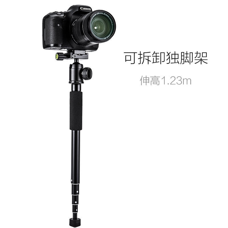 Yunteng 190 tripod panoramic ball head micro SLR camera bracket photography portable monopod