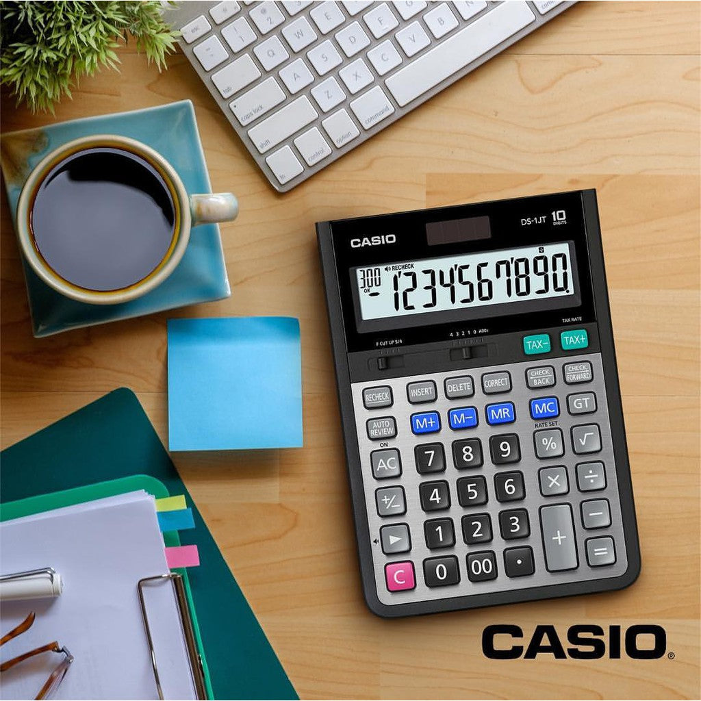 Casio DS-1JT Heavy Duty 10-Digit Office Calculator