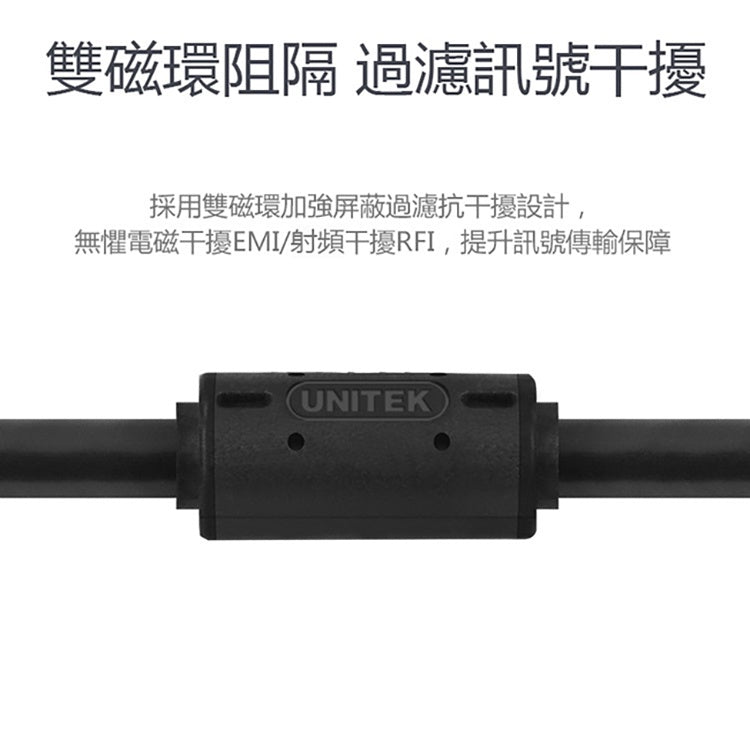 UNITEK VGA高畫質傳輸線 公對公 5M (Y-C505G)