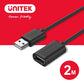 UNITEK USB2.0資料傳輸延長線 2M(Y-C450GBK)