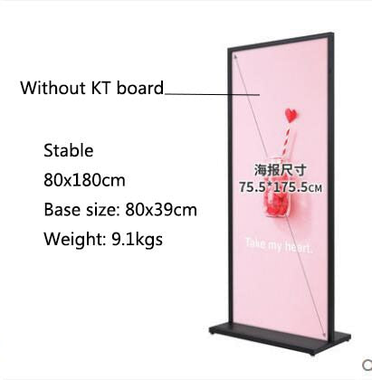 Advertising aluminum poster stand display stand