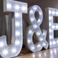 LED large illuminated subtitle letter logo giant illuminated letters