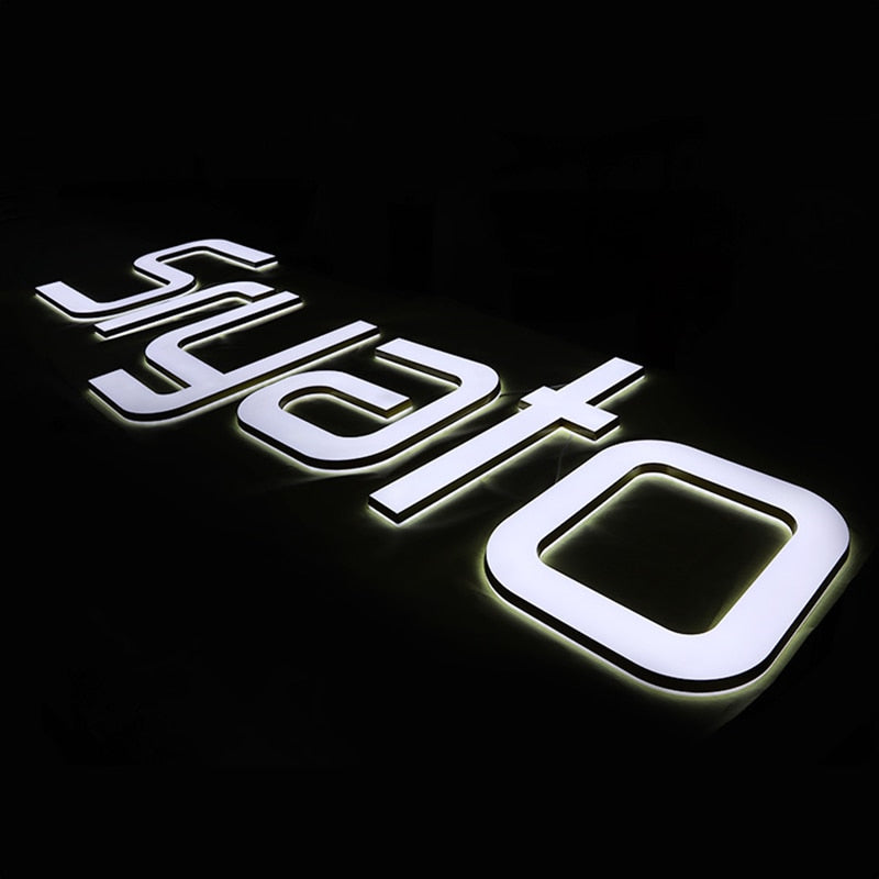 定制 LED 亞克力招牌 商業商店招牌 戶外公司招牌